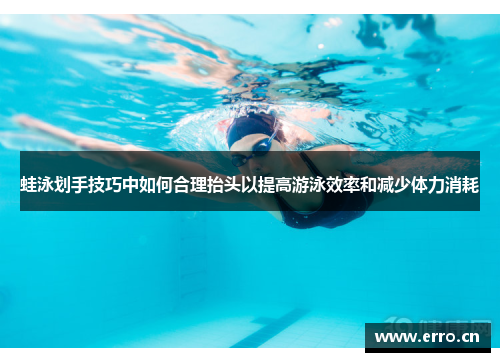 蛙泳划手技巧中如何合理抬头以提高游泳效率和减少体力消耗